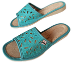 Podhalove Women's Slippers, Highlander Leather Flip-Flops, Ciapy Laczki
